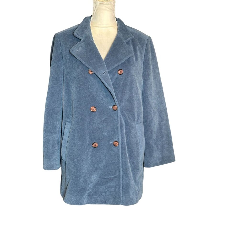 Lorendale by Bromleigh Double Breasted Coat Vintage 90s Double Layered Interior